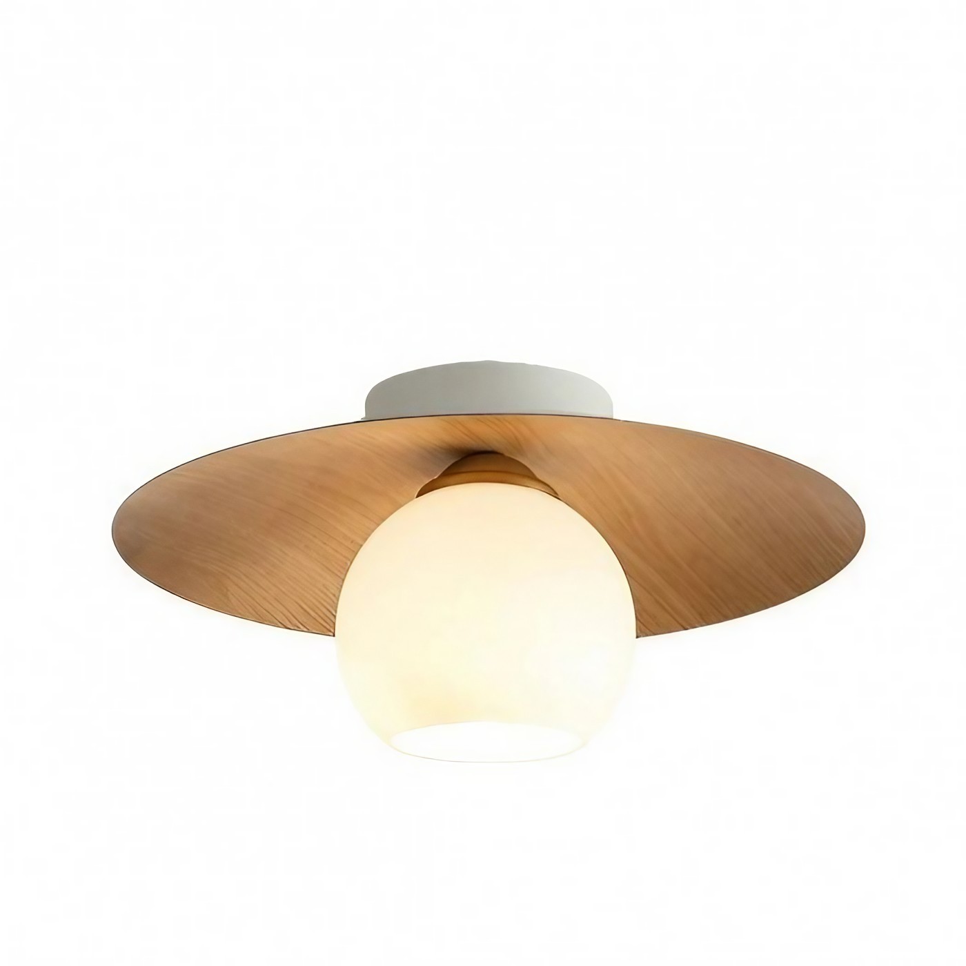 Nordic Ribbed Glass Dome Ceiling Light K170