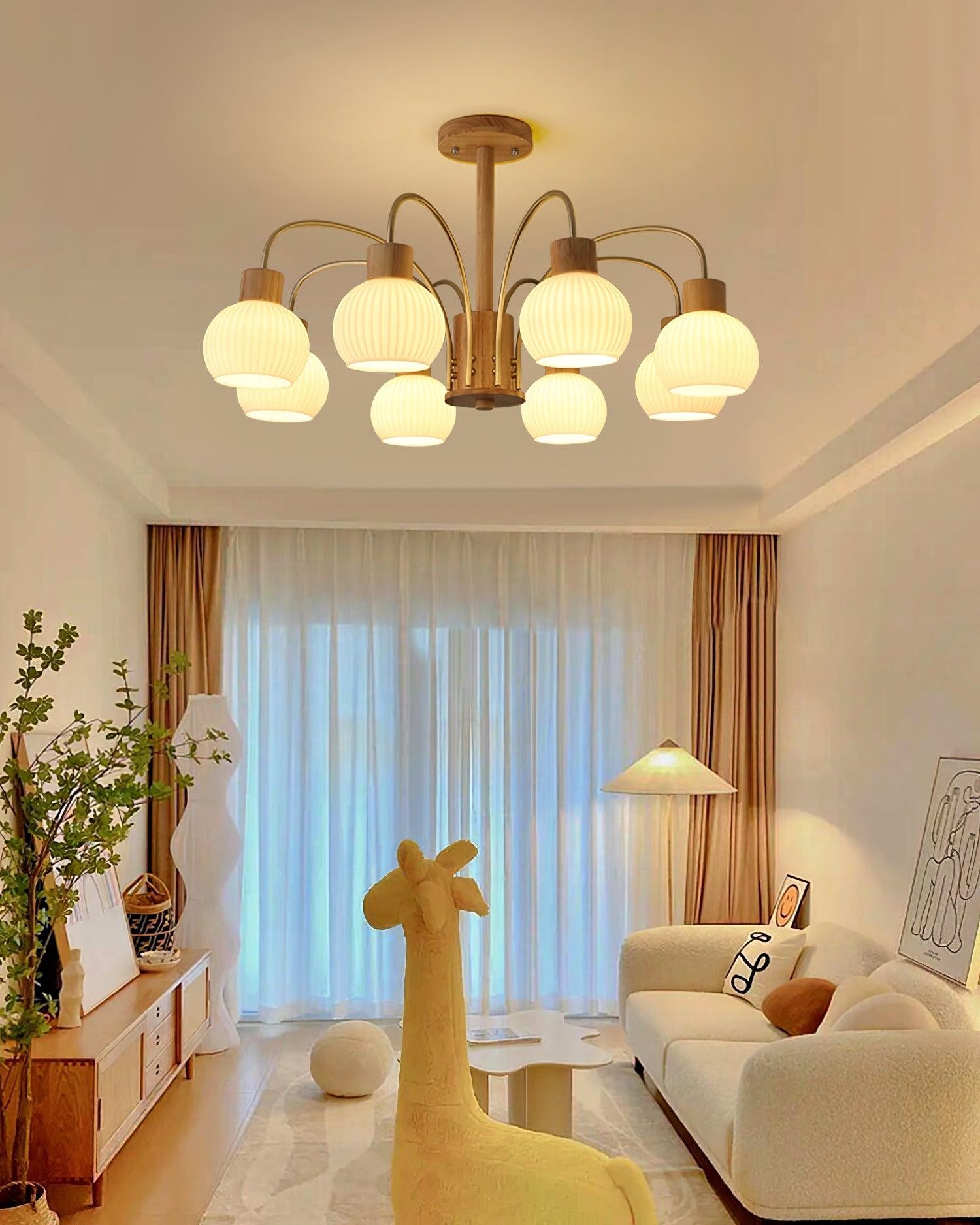Wabi-sabi Wooden Chandelier K354