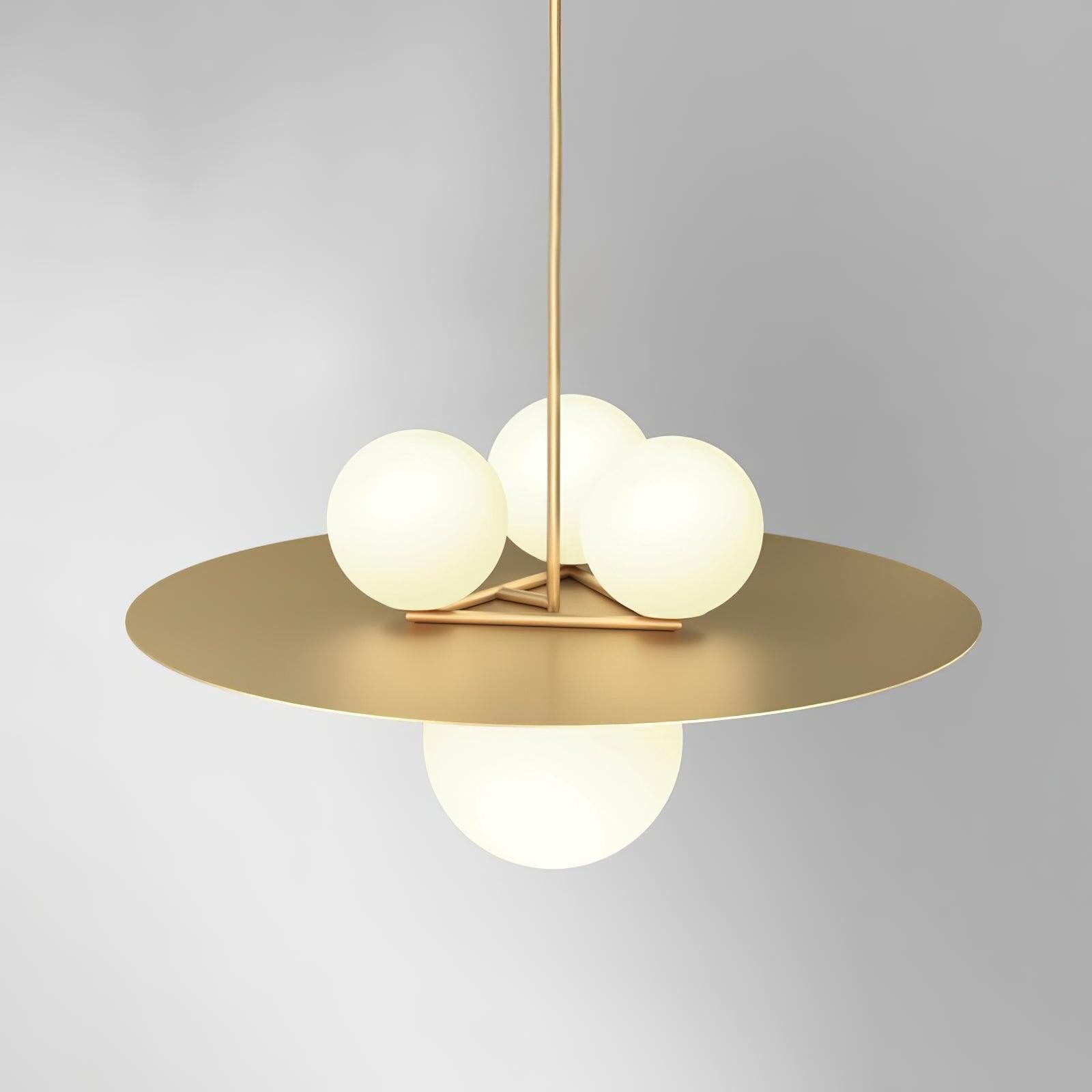 Metal Disc With Ball Pendant Light K230
