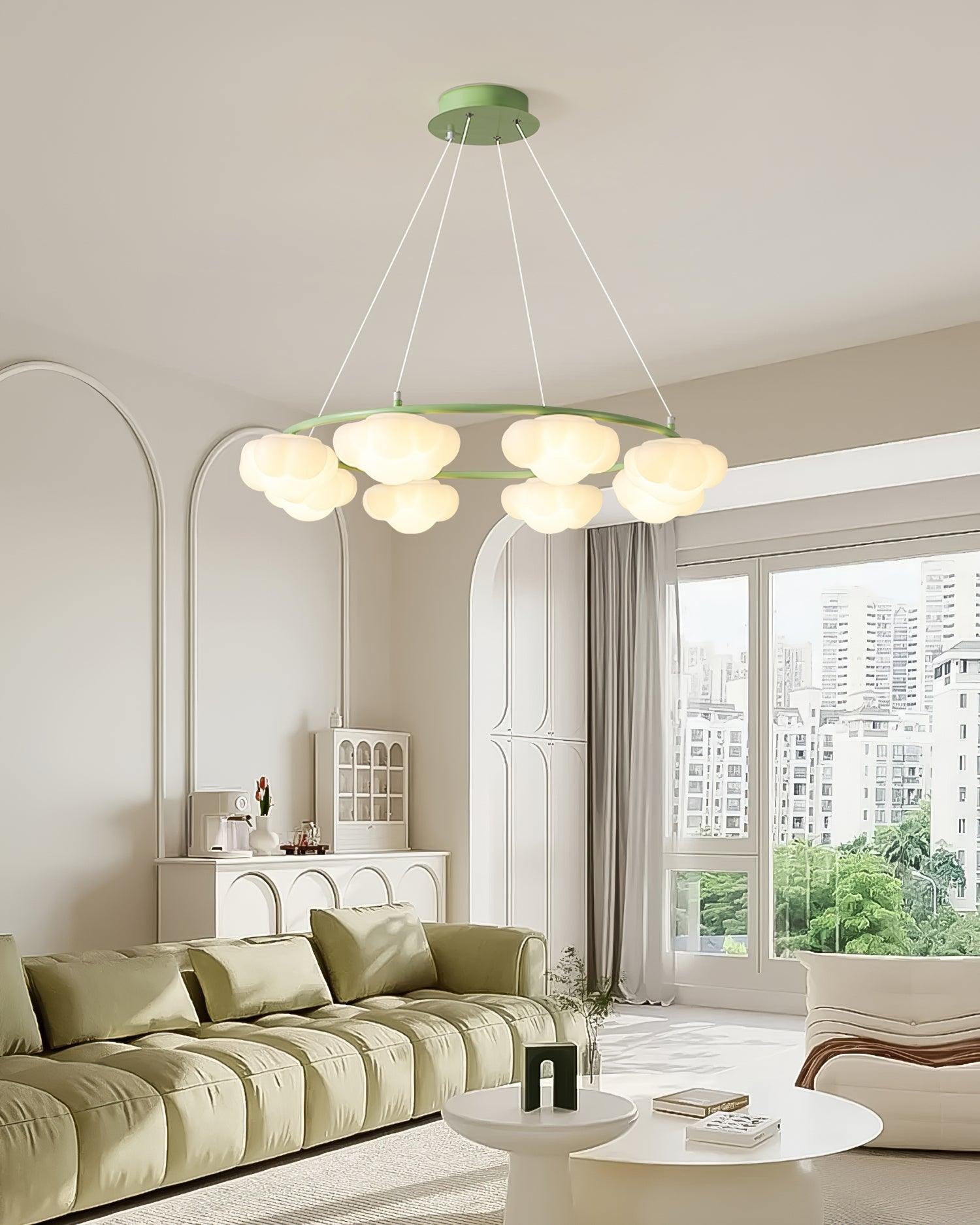 Cream Style Creative Personality Clouds Chandelier K696