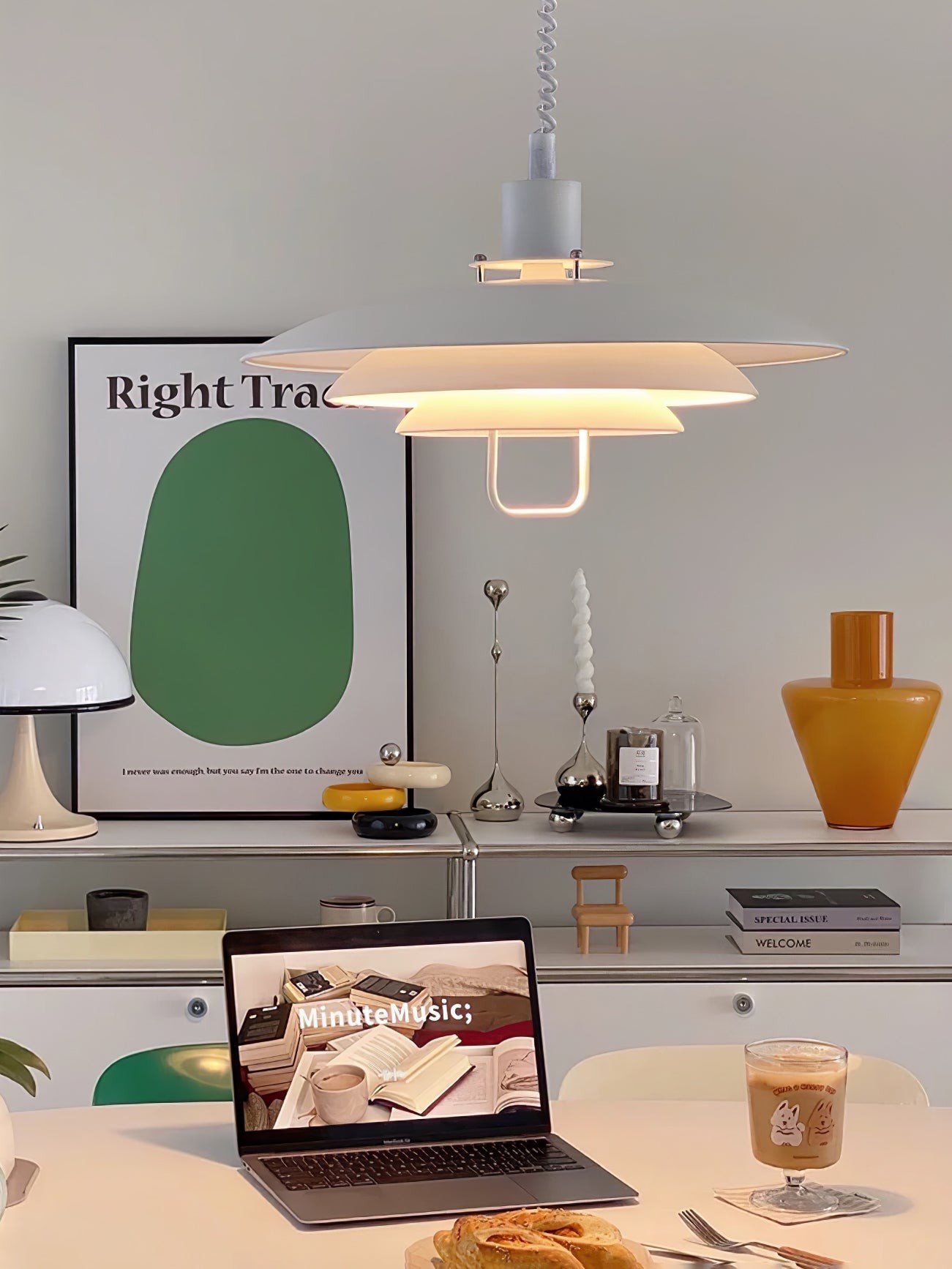 Danish Lifting UFO Pendant Lamp K606