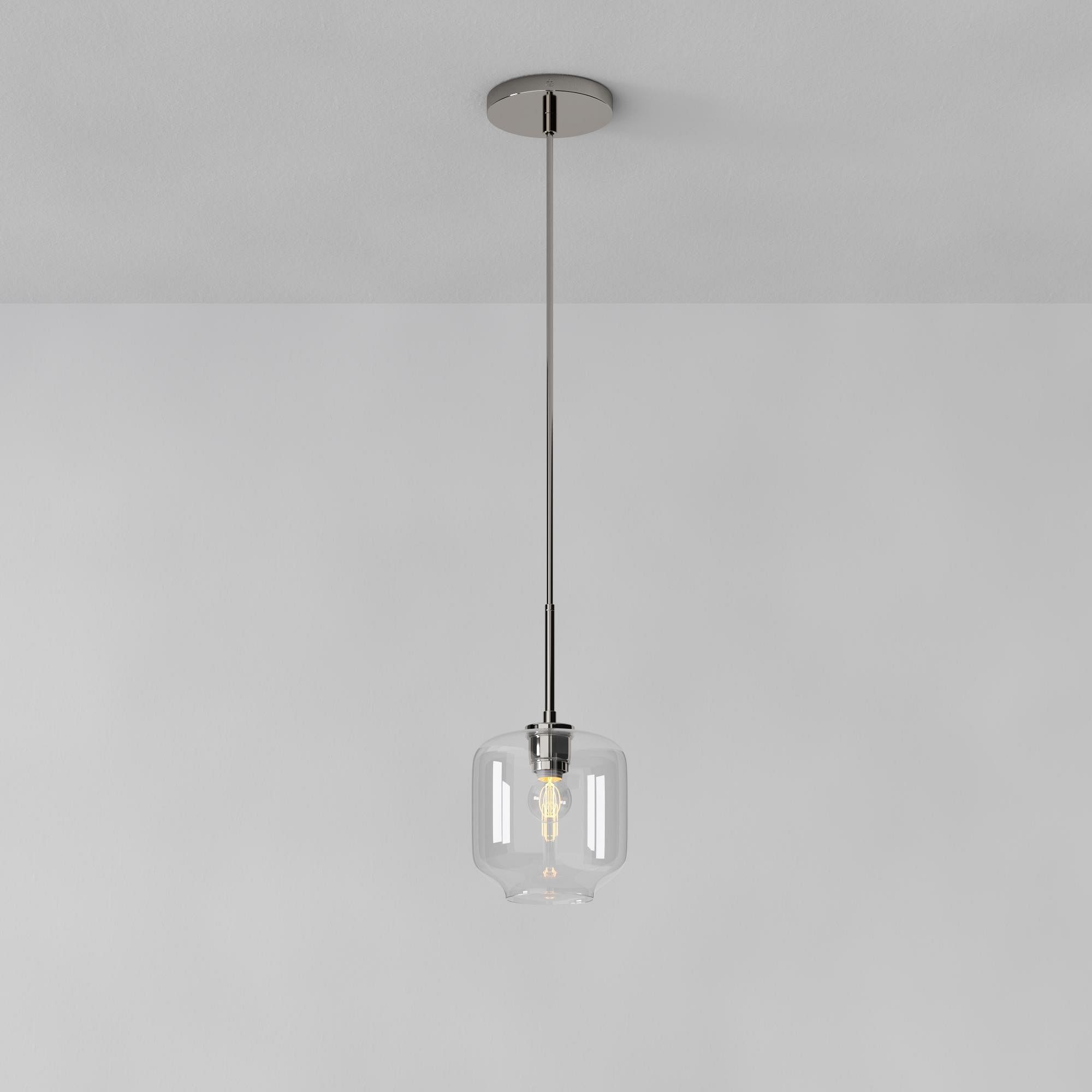 Lumivelle Pebble Pendant Light - Adjustable Glass Shade - Modern Lighting K1403