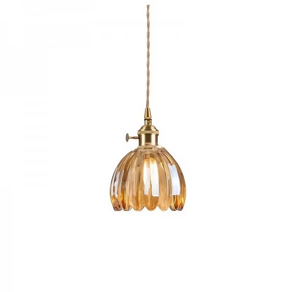 Vintage Glass Flower Pendant Light K18