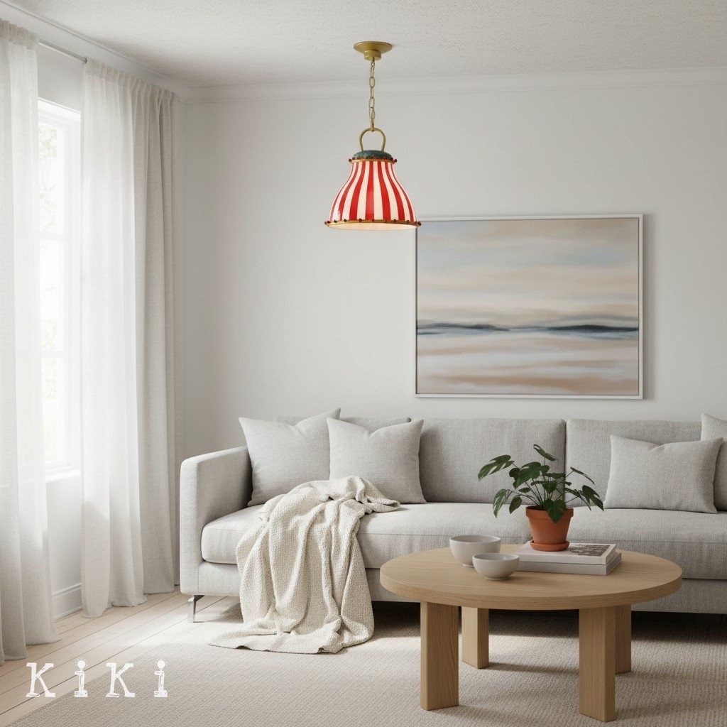 Festilo Playful Circus Glass Pendant - Stylish Hanging Light for Dining Room or Kitchen K322