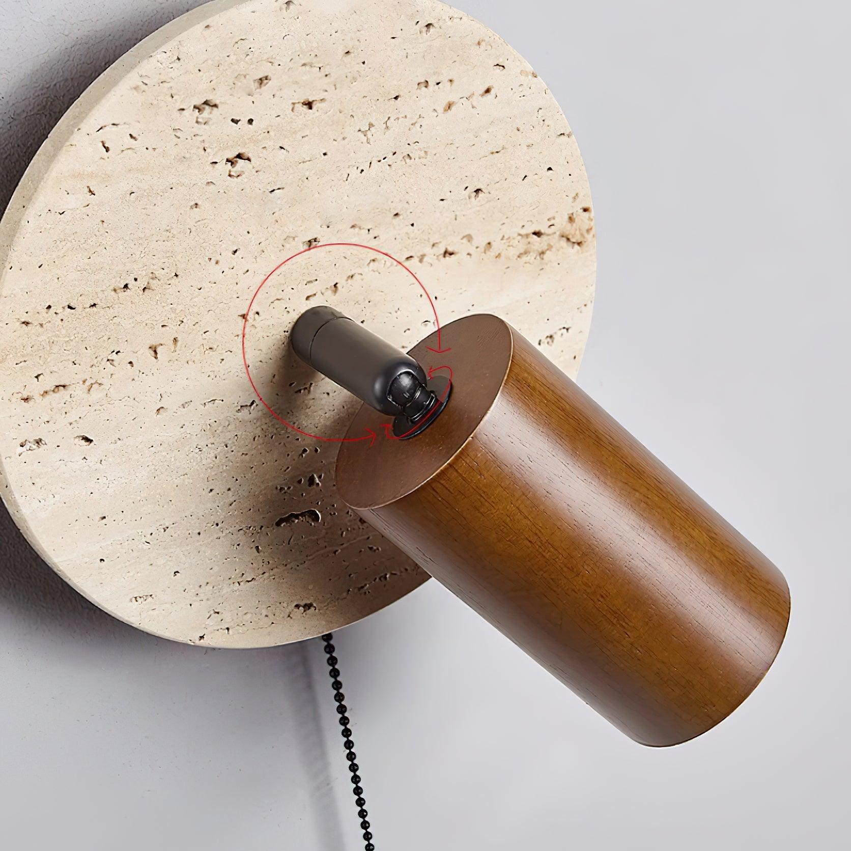 Vintage Yellow Travertine Wall Lamp K503