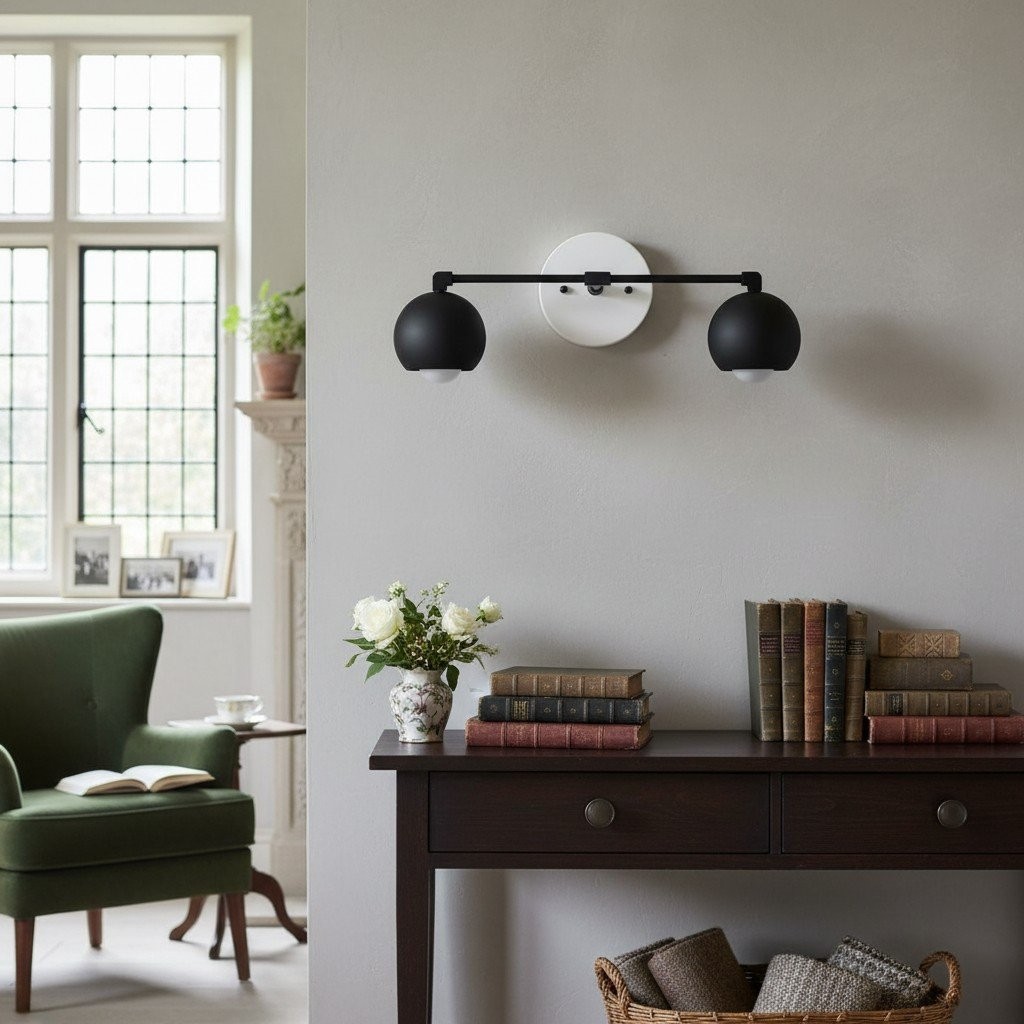 Metio Dome Decorative Vanity Light - Classic Orb Shade Bathroom Wall Lamp K1451