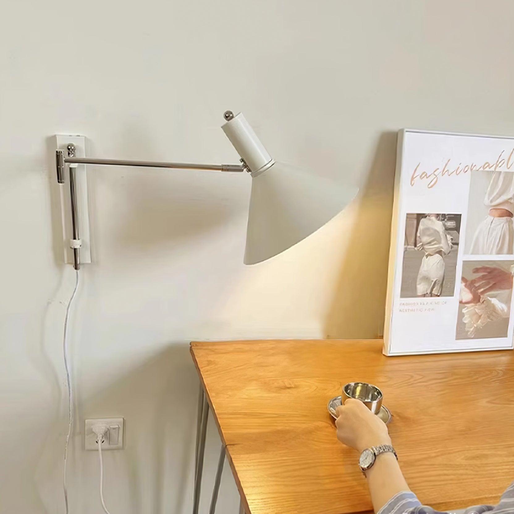 Classic Modern Swing Arm Adjustable Bedside Reading Wall Lamp K580