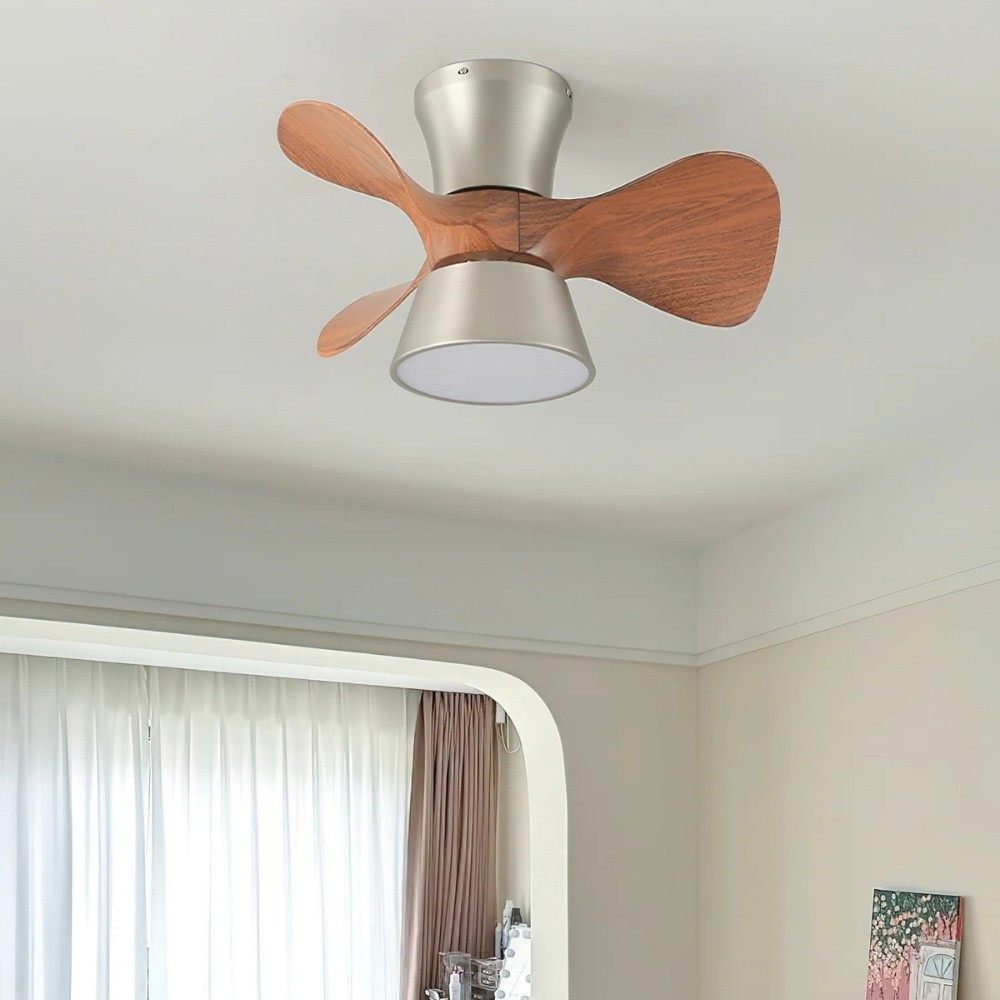 Retro Led Quiet Ceiling Fan Light For Dining Room K1111