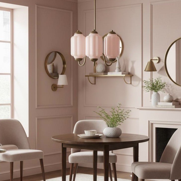 3 Lights Eloise Glass Chandelier for Living Room K947
