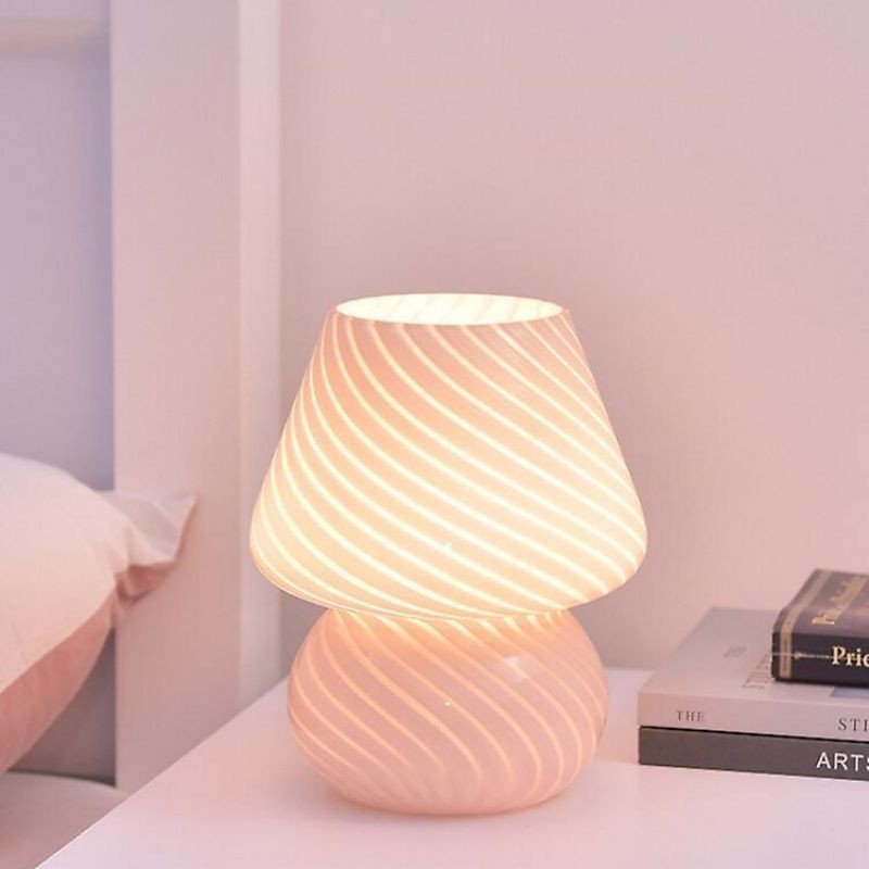 Nordic Macaron Mushroom Glass Table Lamp K54