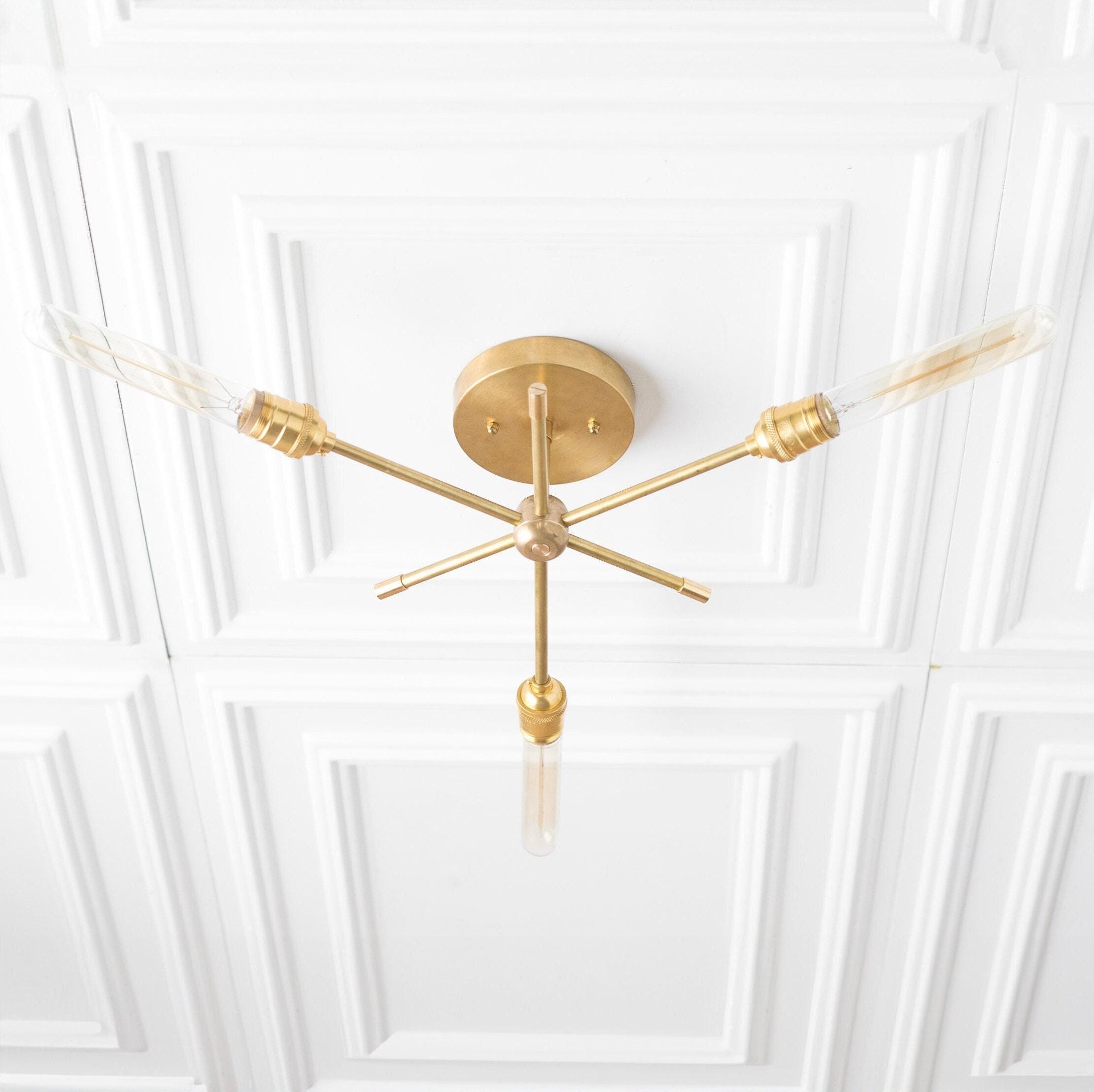 Mobilux Line Industrial Chandelier - Modern Ceiling Light Fixture for Home K1439