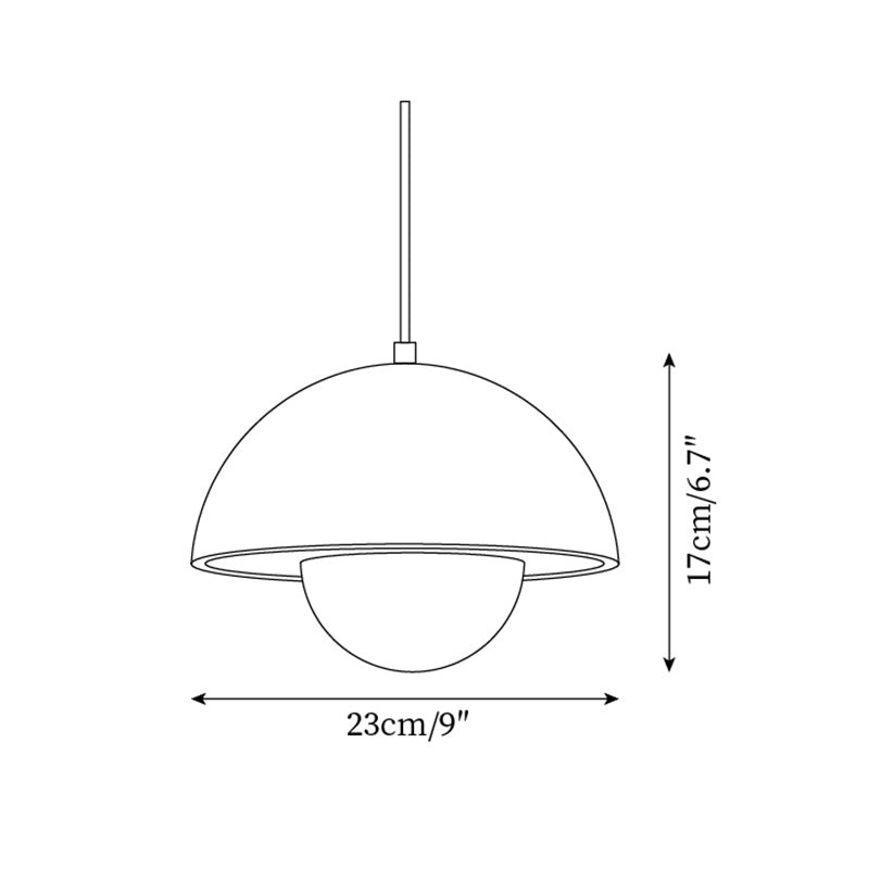 Natural Travertine Flower Bud Design Pendant Lamp K884