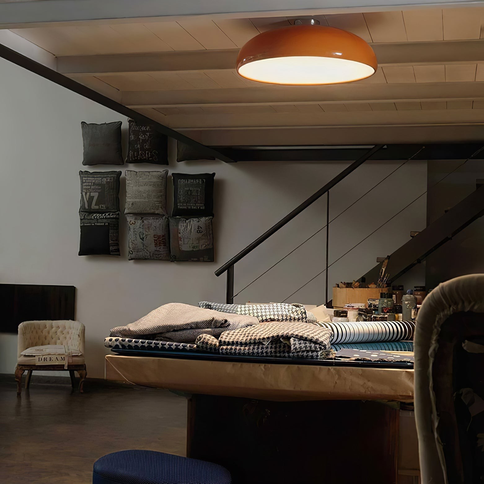 Space Orange Ceiling Lamp K571