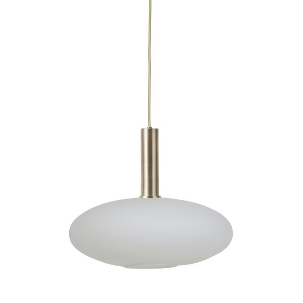 Brass Pendant & Opal Shade