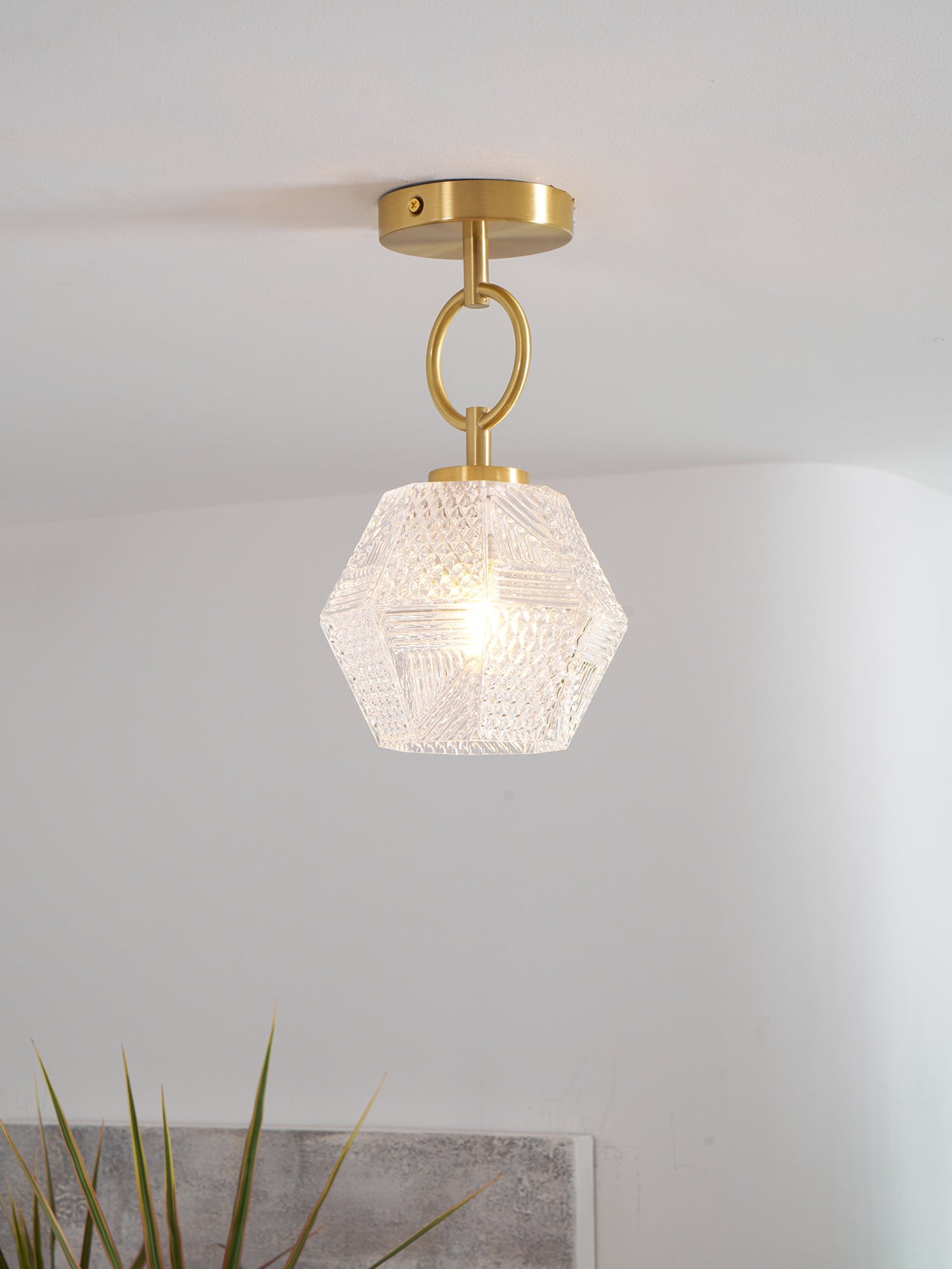 Diamond Cut Art Deco Ceiling Light K1006