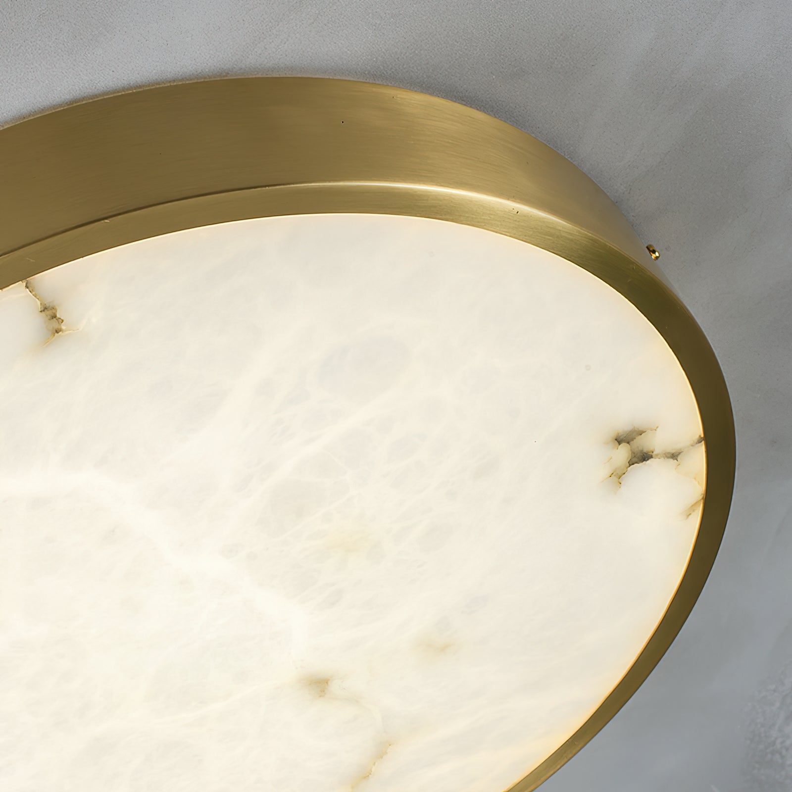 Geometric Alabaster Recessed Ceiling Light D431