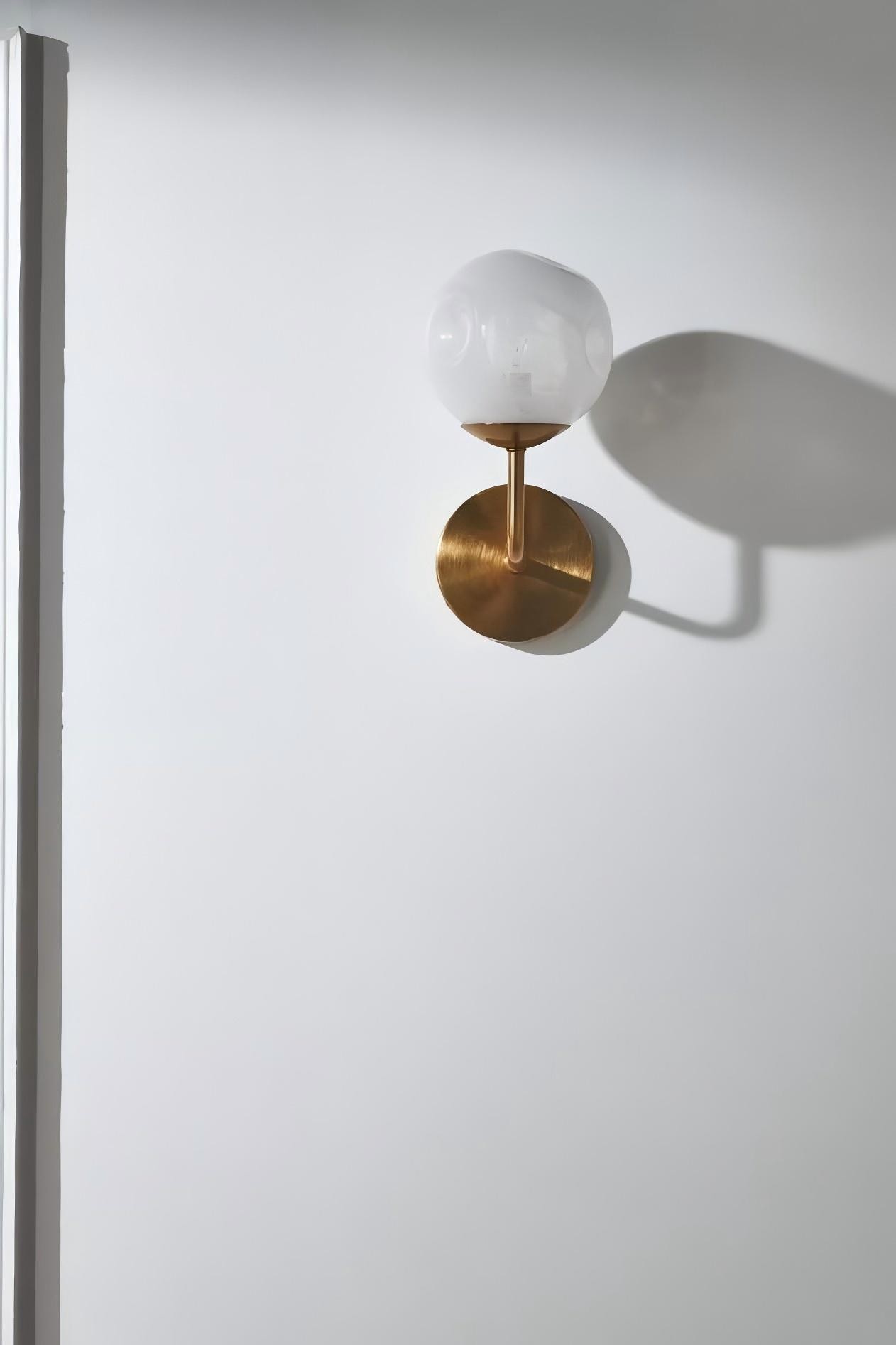 Pawrior Modern Organic Glass Sphere Wall Light - Nordic Cloud Design Wall Sconce K1232