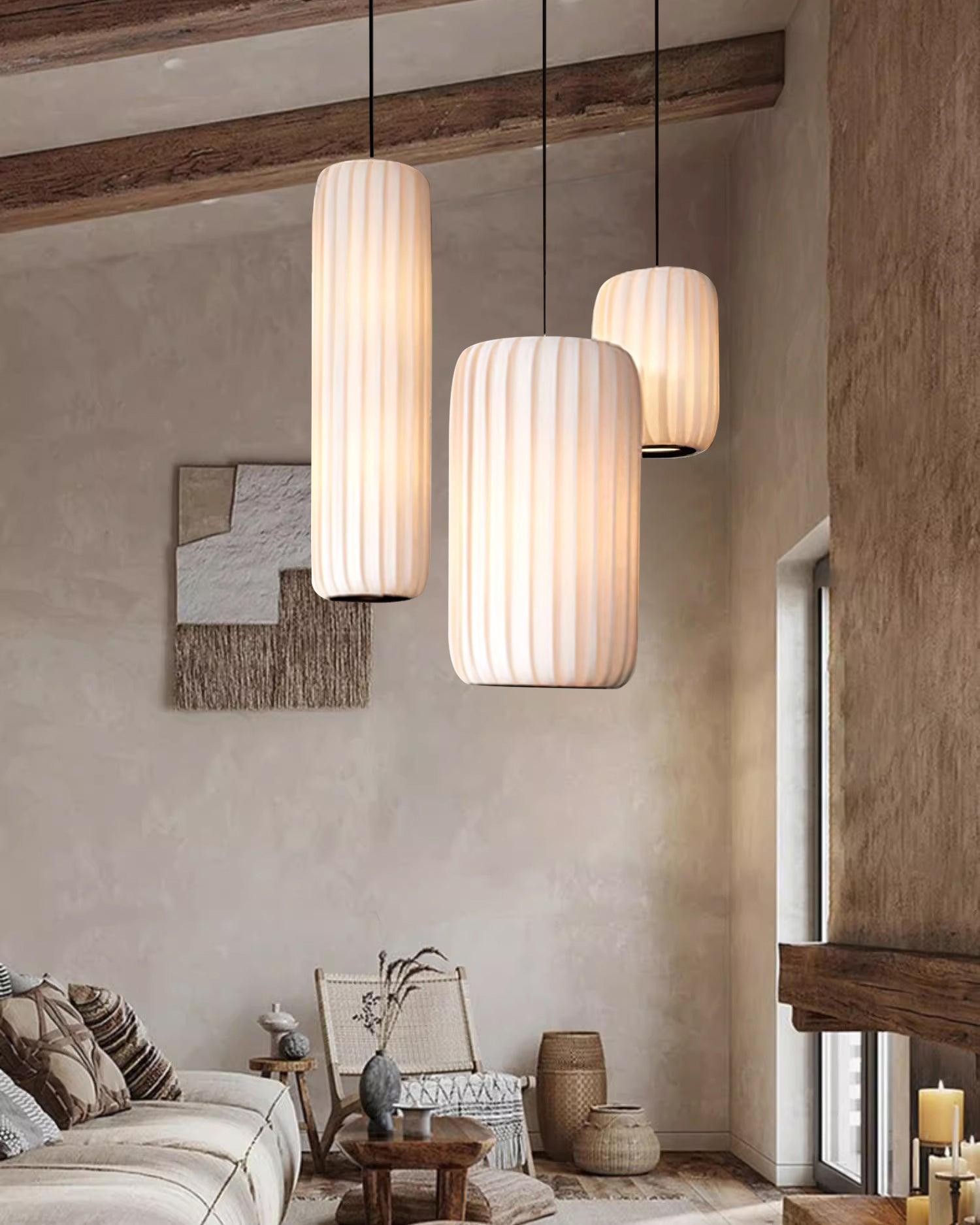 Scandinavian Minimalist Fabric Pendant Lamp K643