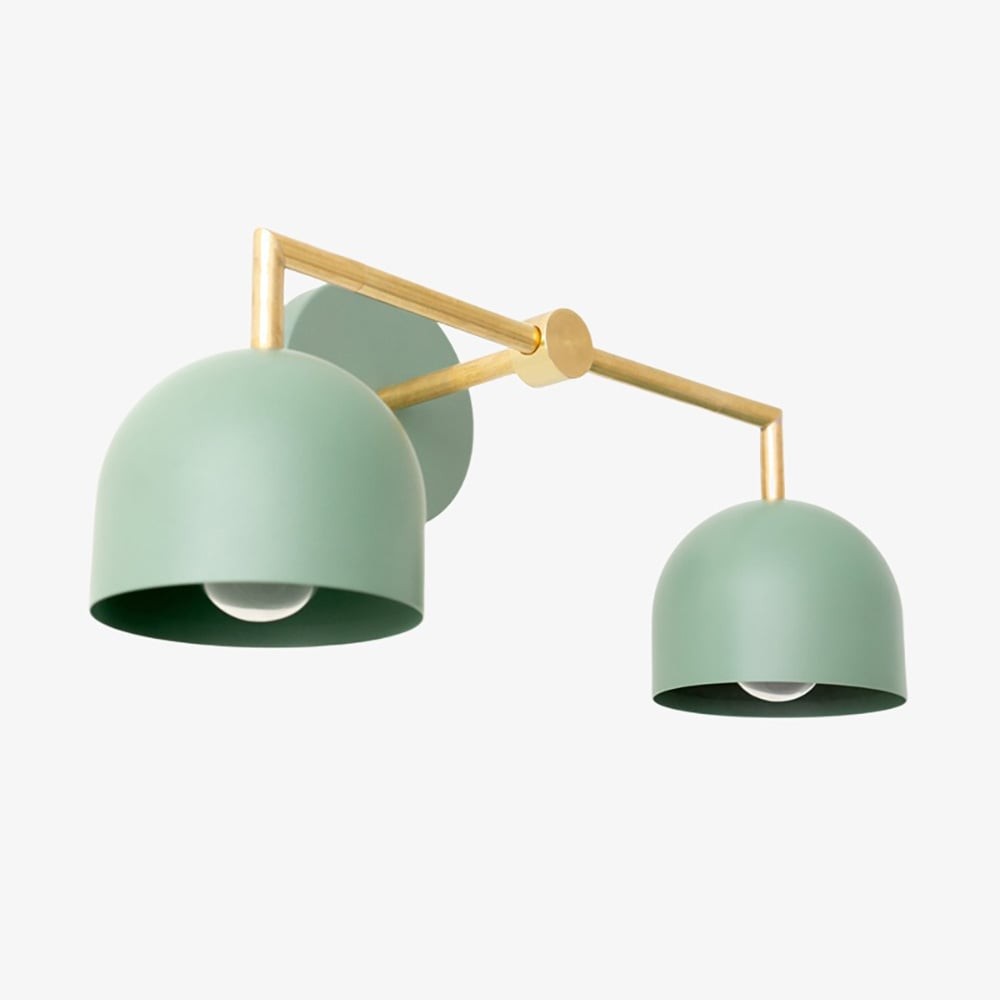 Metio Dome Farmhouse Vanity Wall Lamp - Colorful Dome Wall Sconce for Dressing Room K1596