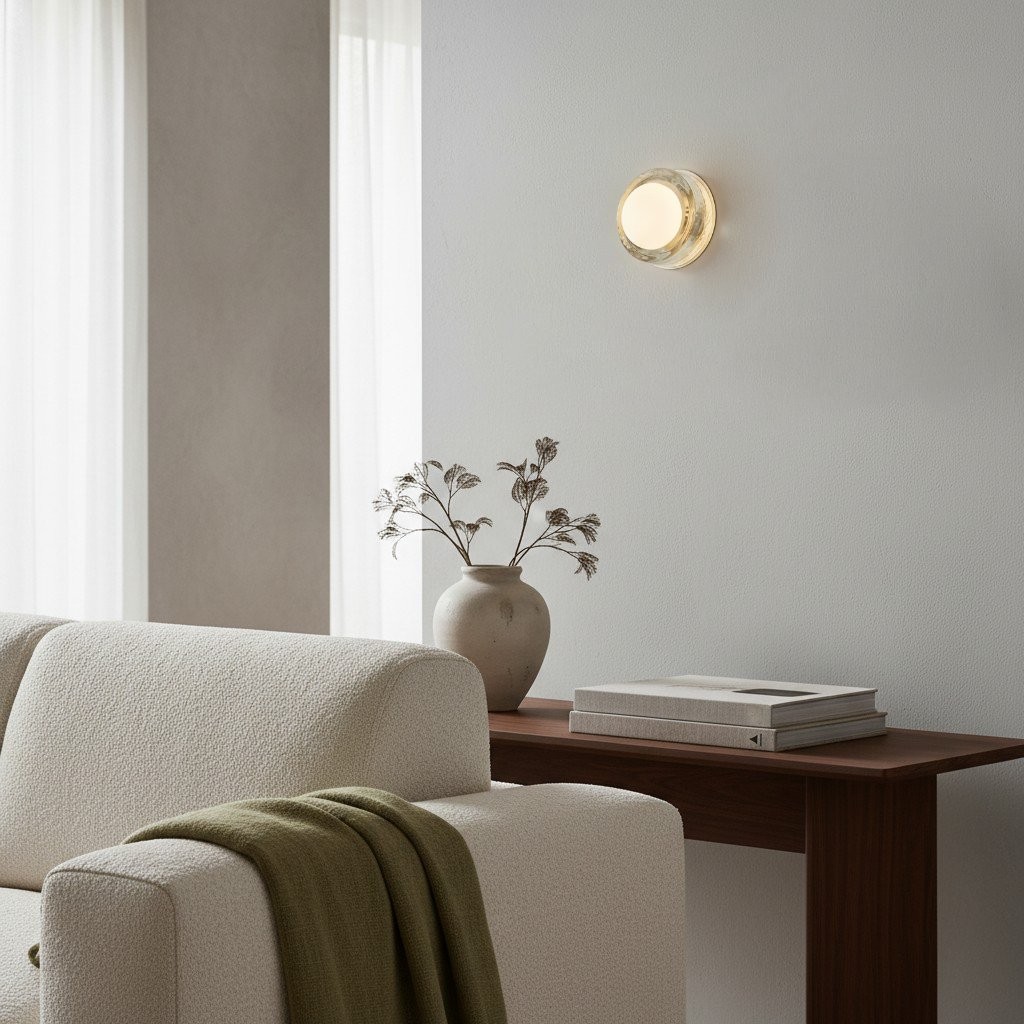 Vellaro Minimalist Round or Square Wall Light - Stylish Lighting for Kitchen and Office K1646