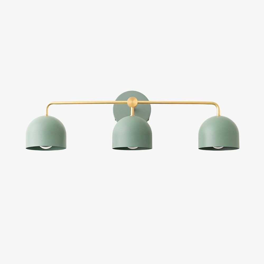 Metio Dome Farmhouse Vanity Wall Lamp - Colorful Dome Wall Sconce for Dressing Room K1596
