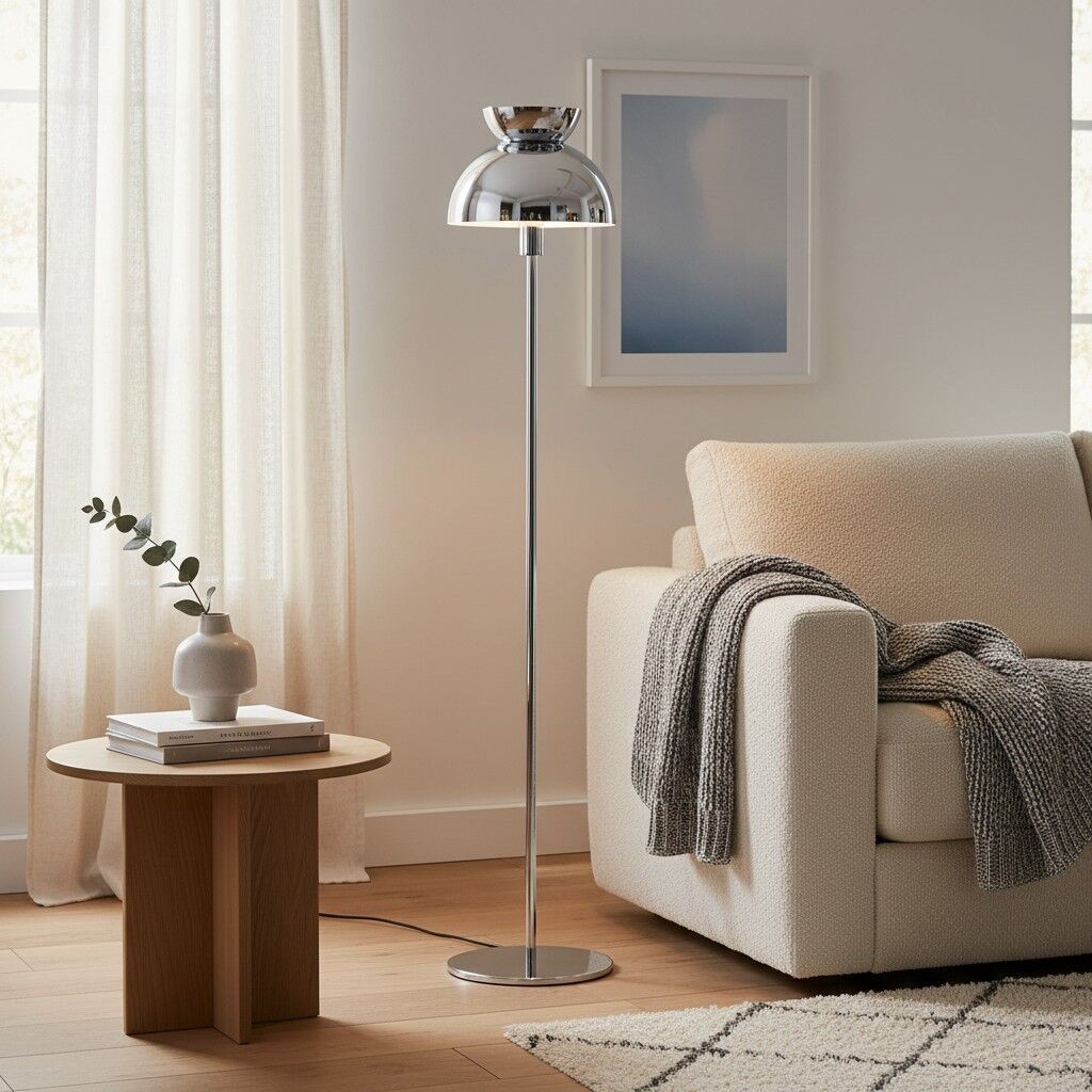 Aurelia Nordic Sculptural Floor Lamp - Minimalist Metal Standing Light for Living Room or Bedroom K1753