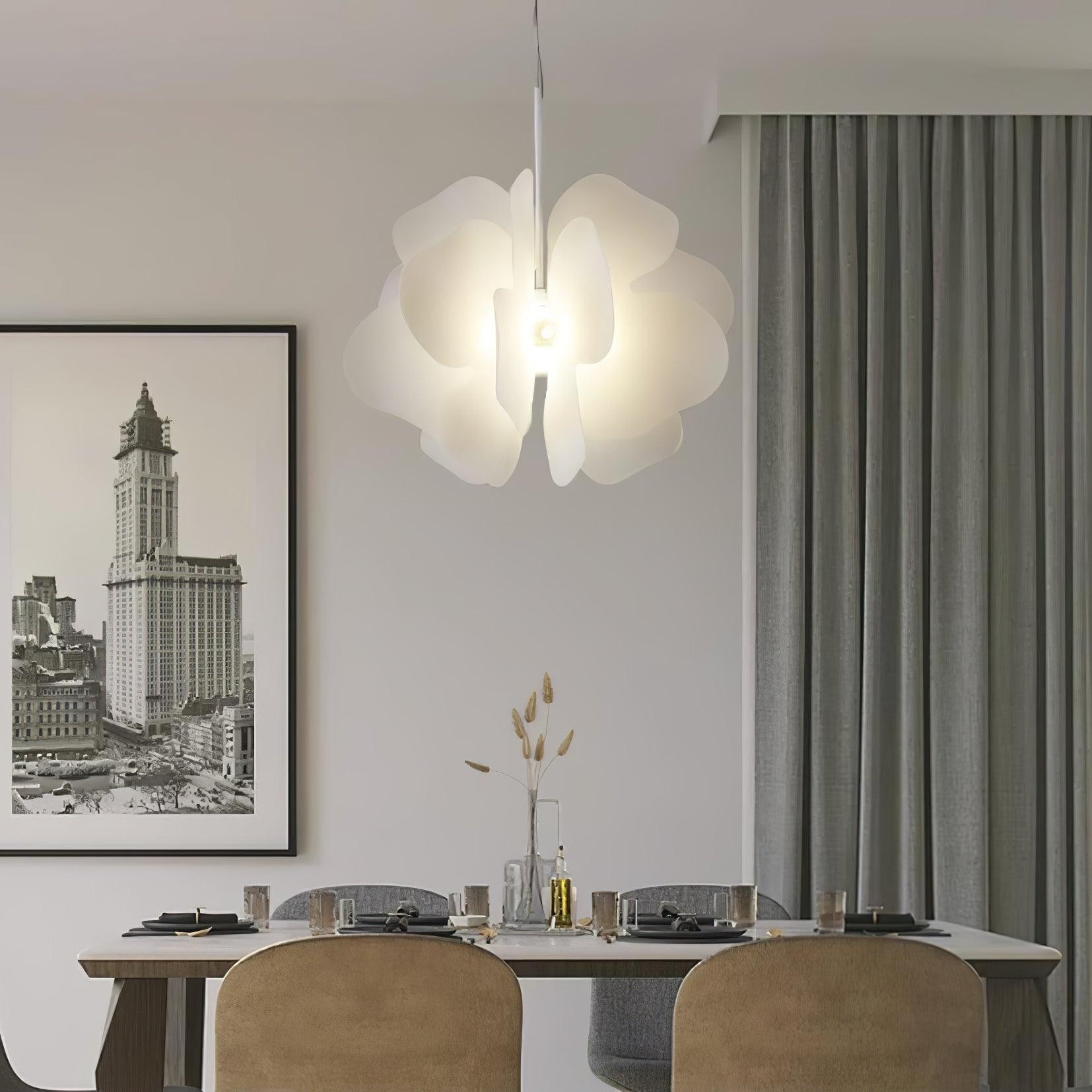 Modern Plastic Flower Design Pendant Lamp K539