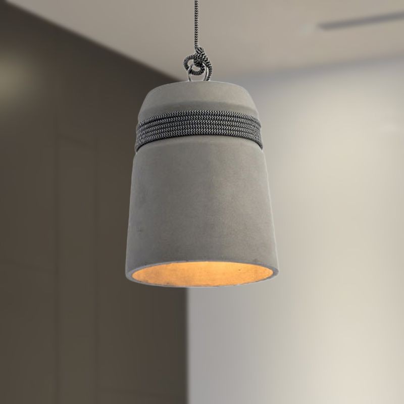 Nordic Cement Hemp Rope Pendant Lamp K888