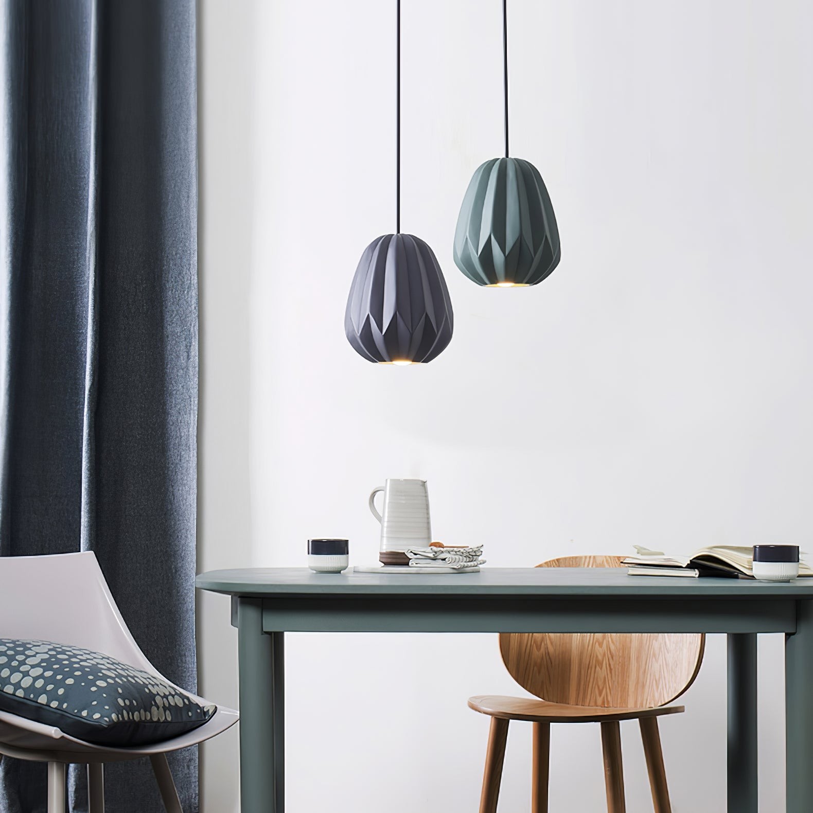 Papaya Resin Pendant Lamp K1064