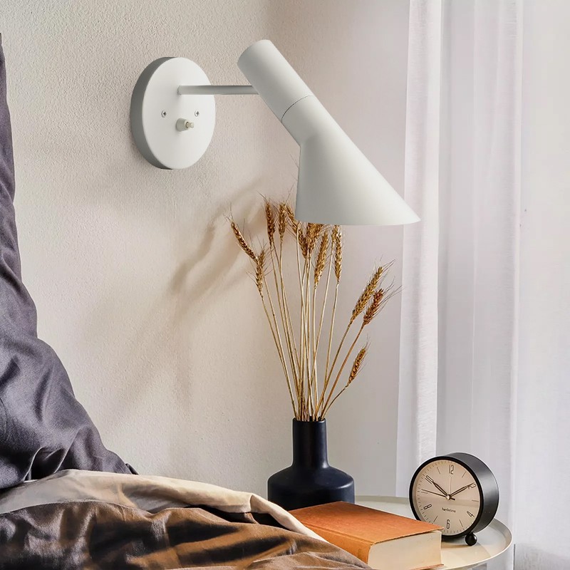 Modern Nordic Metal Wall Lamp - Directional Asymmetrical Sconce for Hallway