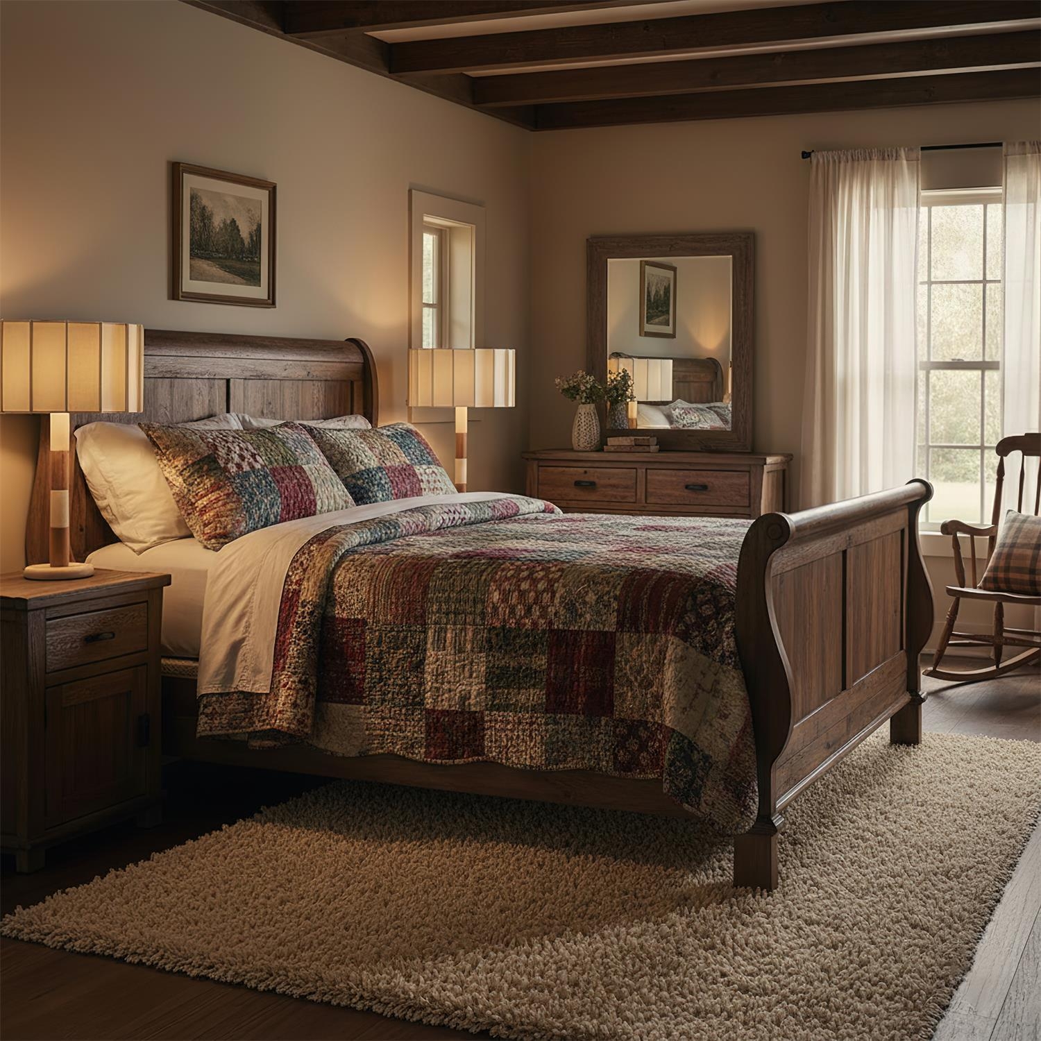 Pleated Grove Table Lamp D216