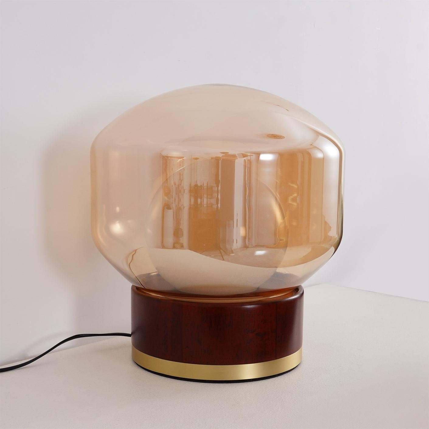 Simple Creative Wood Orb Table Lamp K628
