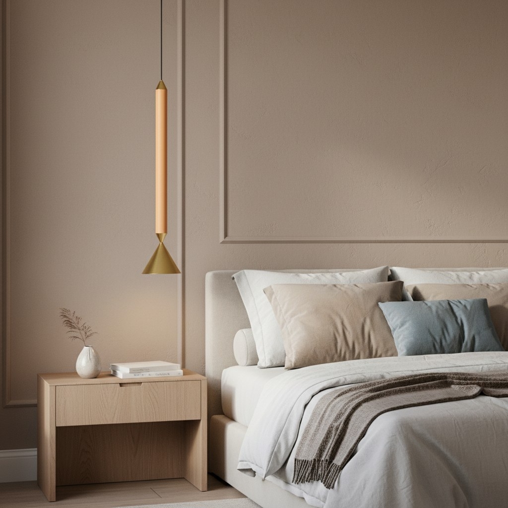 Vertara Minimal Cone Pendant Light - Sleek Architectural Hanging Lamp for Dining and Kitchen K2379