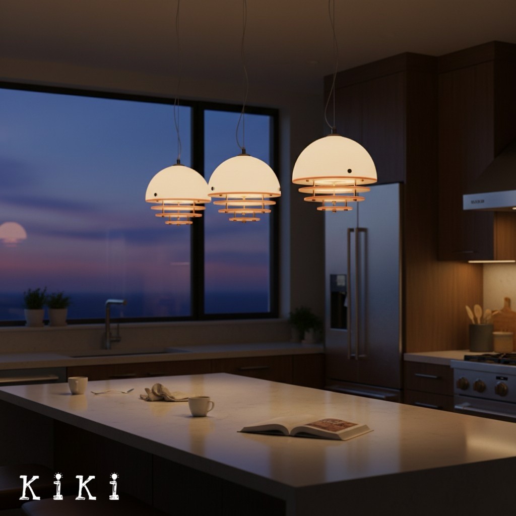Afterglow Layered Acrylic Bauhaus Sunset Pendant Light - Ambient Pendant Light for Living Area K889