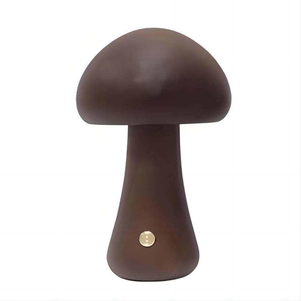 Wooden Mushroom Rechargeable Table Lamp For Living Room K07