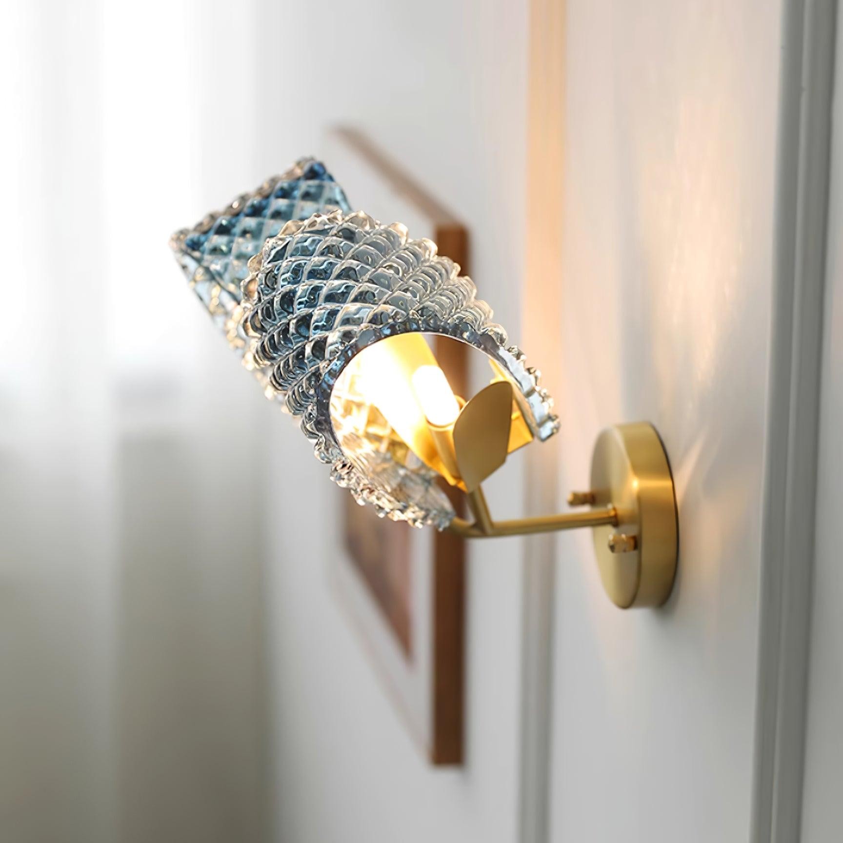 Creative Light Luxury Blue Ribbon Wall Lamp K265