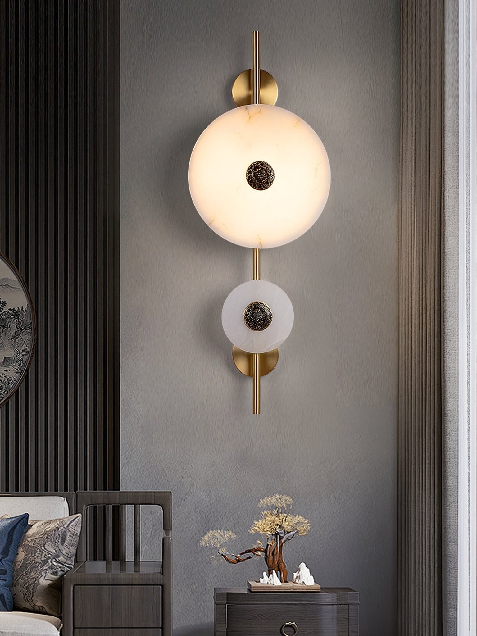 Light Luxury Disc-Shaped Wall Lamp K225