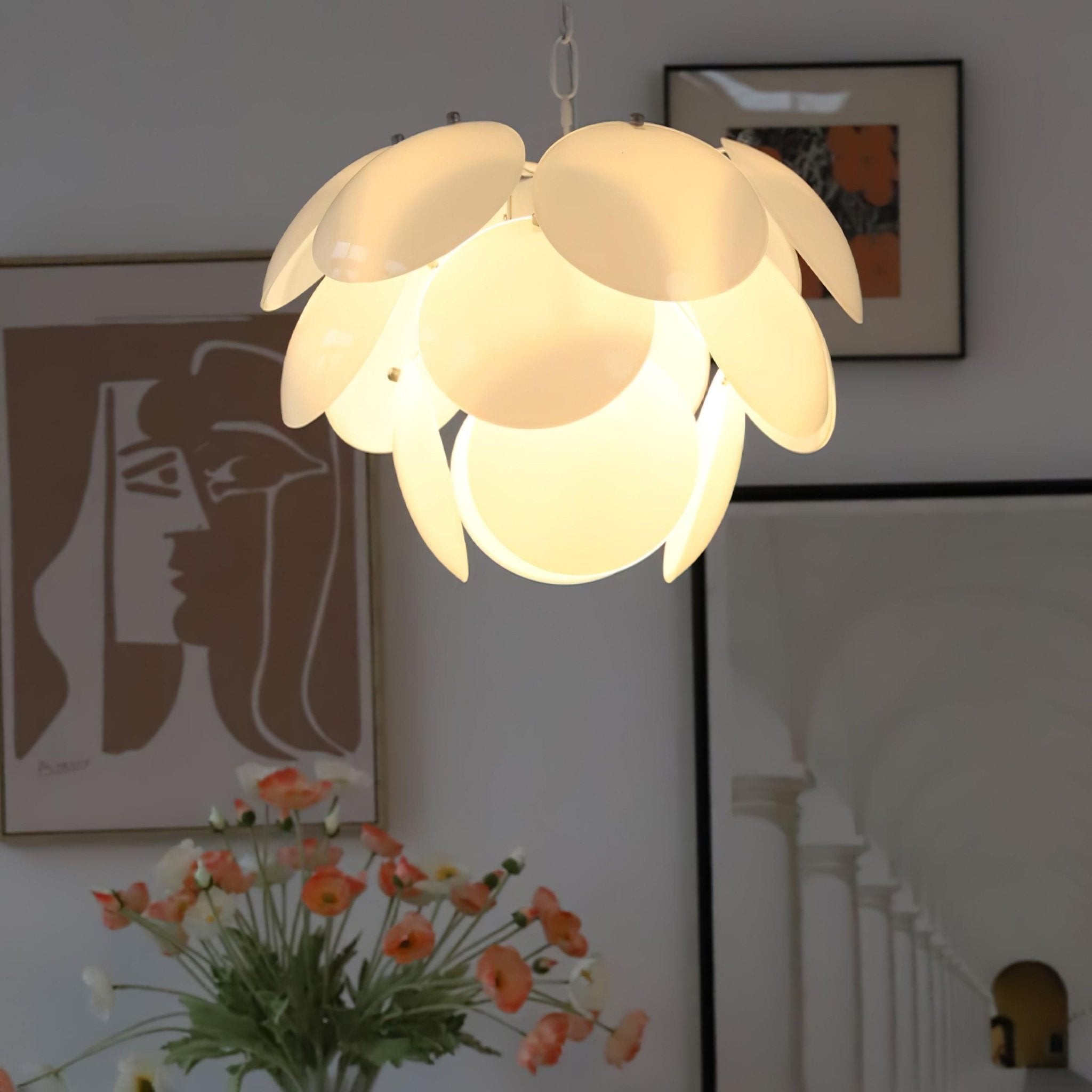 Luxury Fashion Luminous Petal Glass Chandelier K473