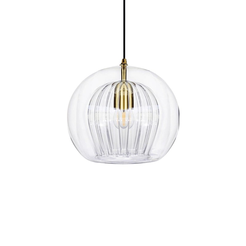 Modern Pleated Glass Pendant Light K862