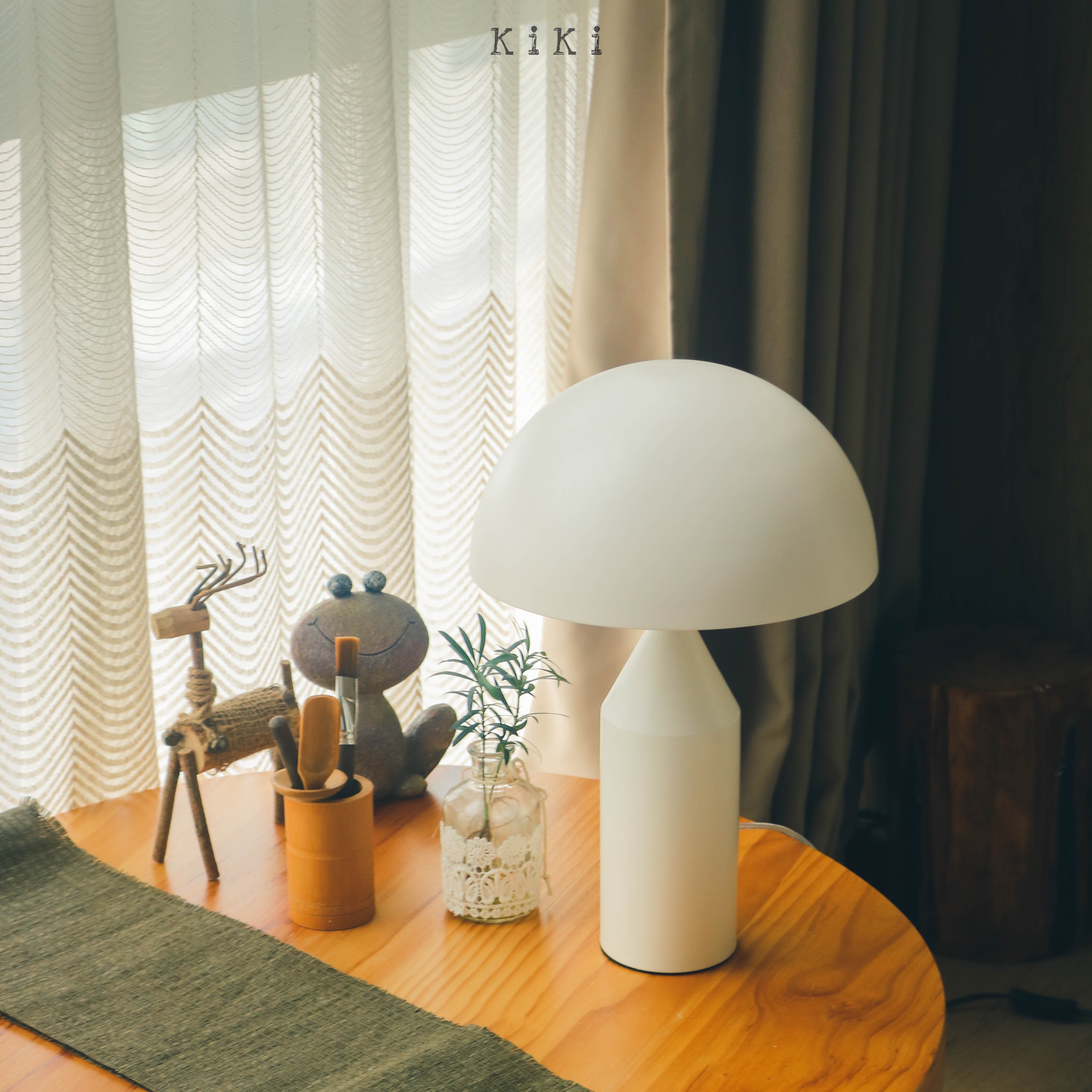 Modern Atollo Table Lamp - Mushroom Metal Table Light for Living Room