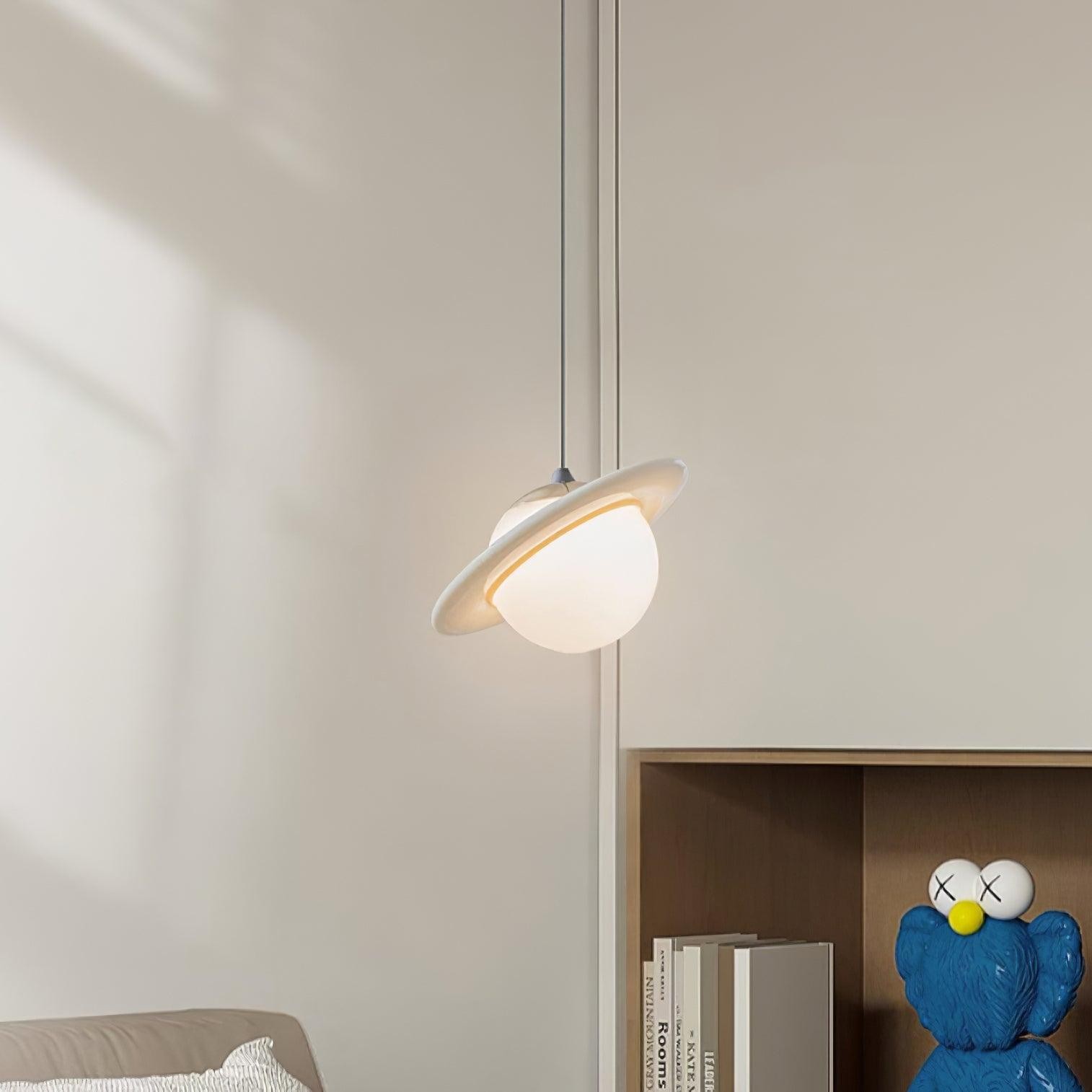 Romantic Saturn Planet Pendant Lamp for Bedroom K656