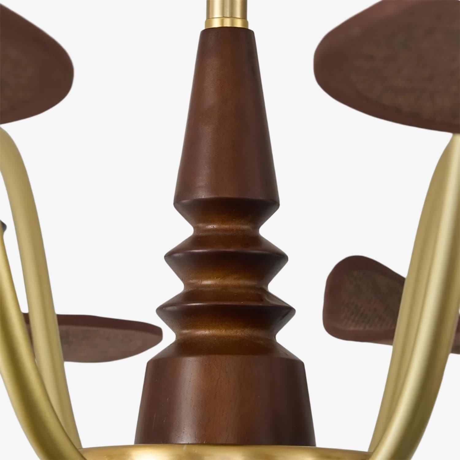 Solvane Multi Arm Chandelier with Glass Shades - Retro Decorative Lighting for Dining Room K2278