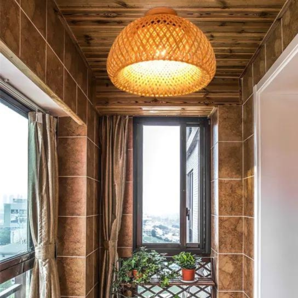 The Luminous Refuge Bamboo Ceiling Light D869