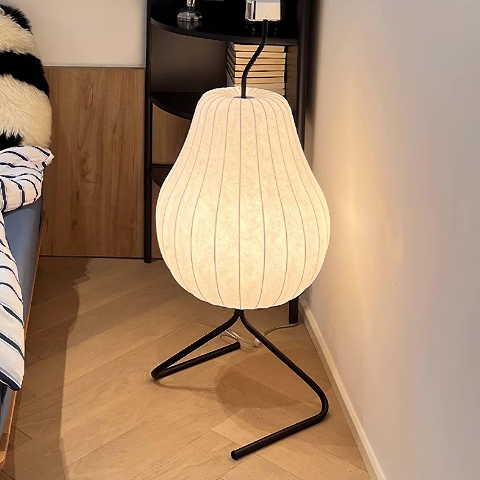 Pear-shaped Shite Floor Lamp Suitable For Living Room K581