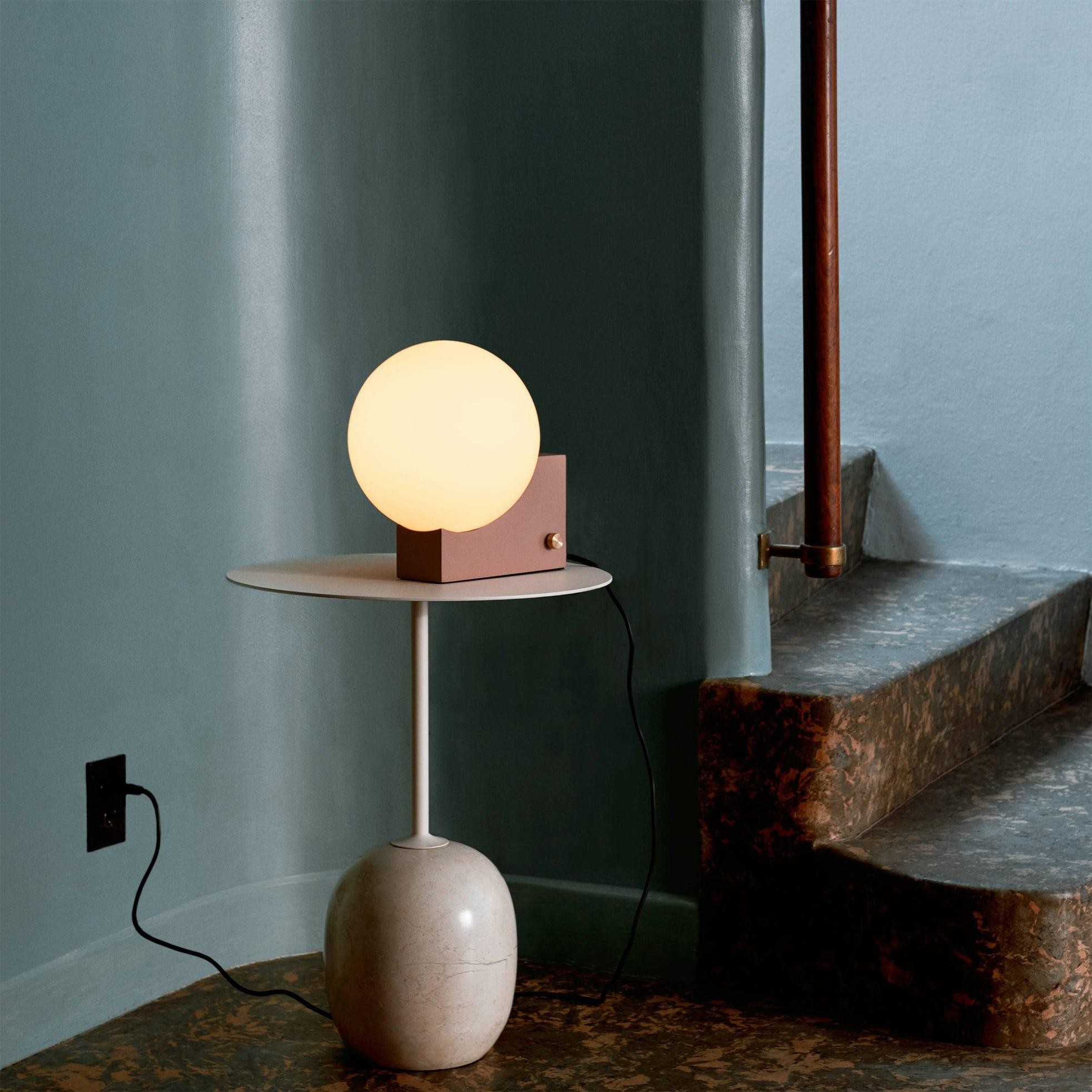 Geometric Lamp Base Glass Globe Table Lamp K399