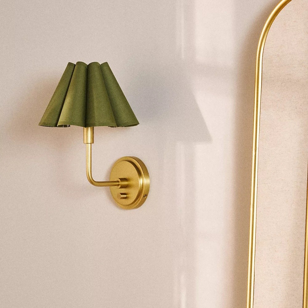 Capirise Scalloped Wall Sconce Light - Metal Bedroom & Hallway Lighting Fixture K1268