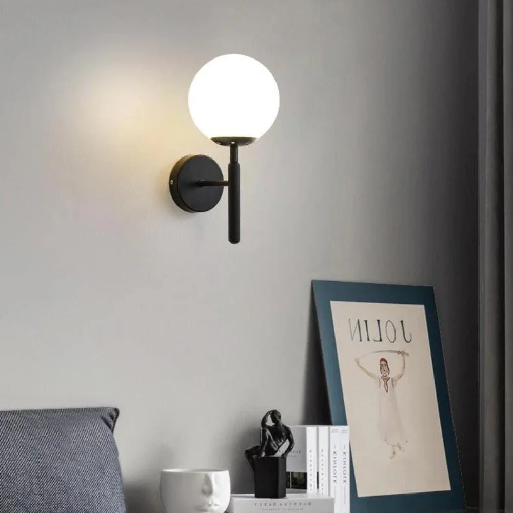 Milky Glow Modern Metal Wall Lamp D791