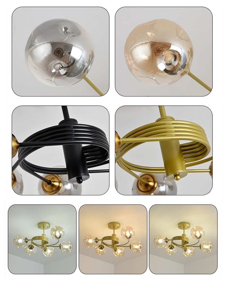 Globe Combination Pendant Lamp