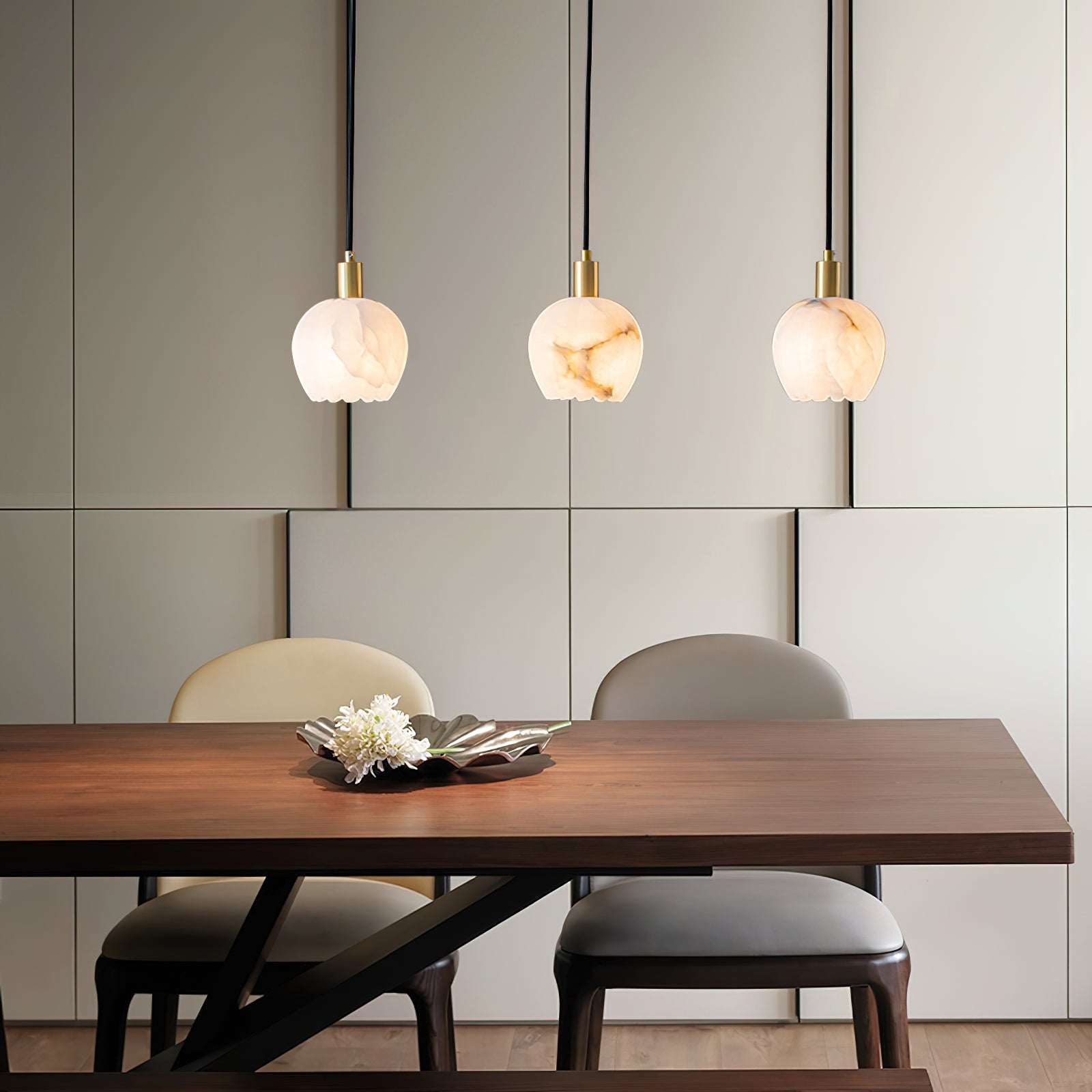 Lilin Alabaster Pendant Light D424