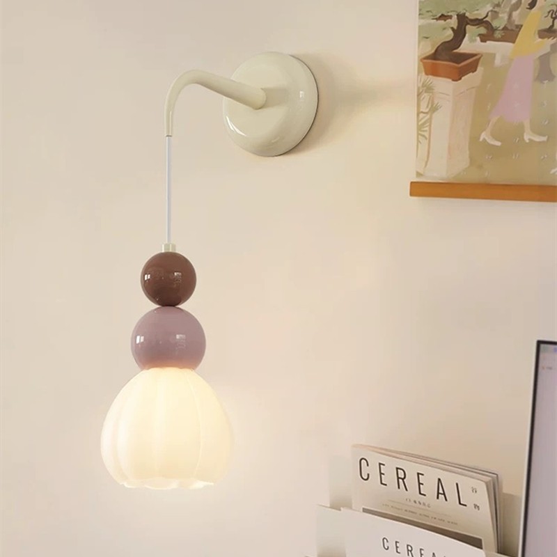 French Style Ice Cream Globe Wall Light K151